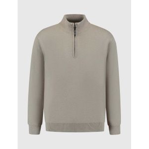 Pure Path Oversized half-zip milano knitwear sweater