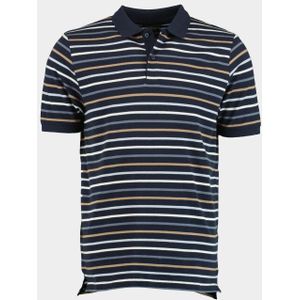 Commander - 214008263/642 - Polo - Blauw - Korte Mouw - 3-Knopf
