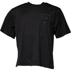 Dolce & Gabbana - Short Sleeve Crew Neck T-shirt - Zwart - 100% Katoen