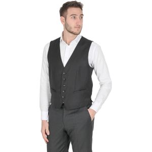 Boss - 50384771 001 - Gilet - Zwart - 100% Echt Wol