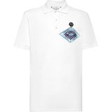 Philipp Plein - Polo Shirt - Wit - Katoen - Korte Mouwen
