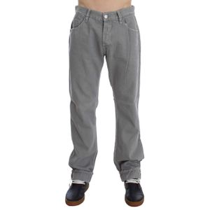 Dolce & Gabbana Grijze Katoenen Straight Fit Jeans