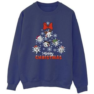 Li-cense Disney dames mickey mouse and friends kerstboom sweatshirt