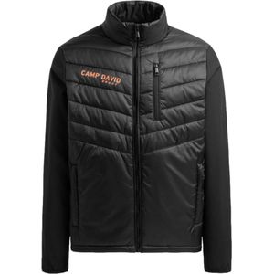 CAMP DAVID Sweatvest  navy / wit