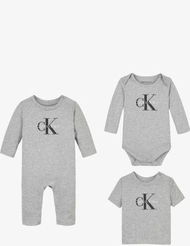 Calvin Klein - 3-delige Set - Jongens Baby Set - Romper Bodysuit T-shirt
