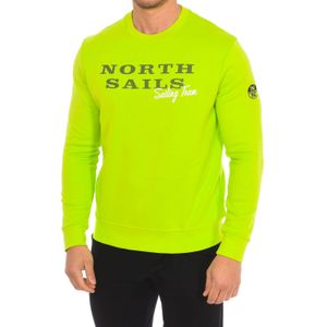 North Sails - Sweatvest - Groen - Geribbelde Ronde Hals