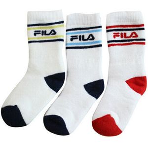 Fila - AC00683 - Huissokken - Witte Rode Roze Blauwe - 3-Pack