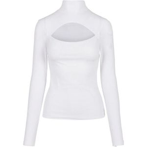 Urban Classics Dames uitgesneden schildpadhals top met lange mouwen