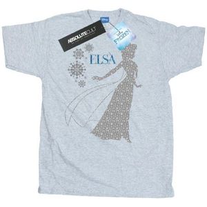 Li-cense - Disney Frozen Elsa - T-shirt - Wit - 100% Katoen, Korte Mouwen, Ronde Hals