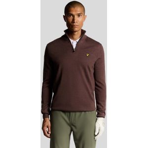 Lyle & Scott - Golf 1/4 Zip - Wolmix Trui - Paars