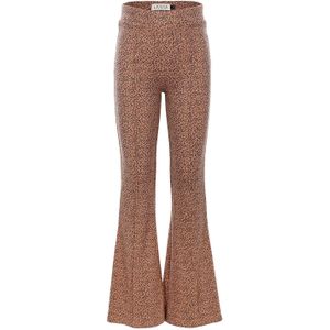 Looxs Revolution Meisjes flair broek rib mini luipaard