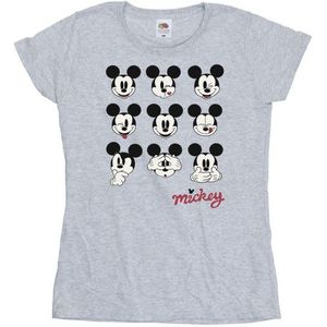Li-cense Disney dames mickey mouse many faces katoenen t-shirt