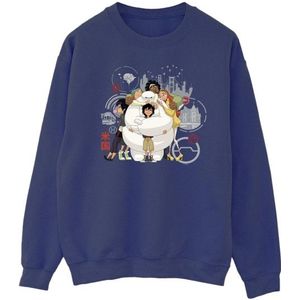 Li-cense Disney heren big hero 6 baymax groep knuffel sweatshirt