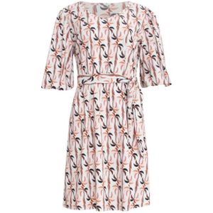 Smashed Lemon - Palm Print Jurk - A-lijn - Travelkwaliteit