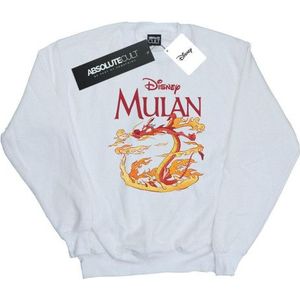 Li-cense - Mulan Mushu Draak Vuur Sweatshirt - Zwart - 50% Katoen, 50% Polyester