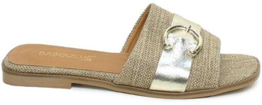 Babouche - G-ROZAN-67 - Gezondheidsslippers - Taupe/Gold