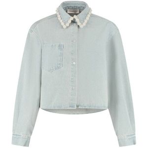 Amaya Amsterdam - Blouse lange mouw - Blauw - 254-A25 Marlou