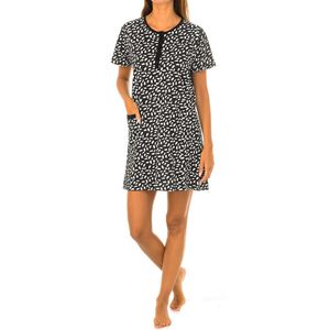 Nachtjapon met korte mouwen en ronde hals KL45182