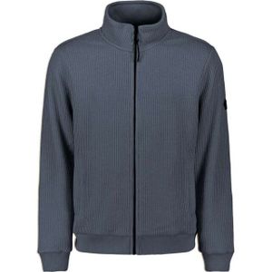 No Excess - Sweatvest - Diep Blauw - Full Zip - Opstaande Kraag