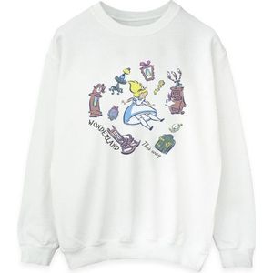 Li-cense Disney dames alice in wonderland vallend sweatshirt