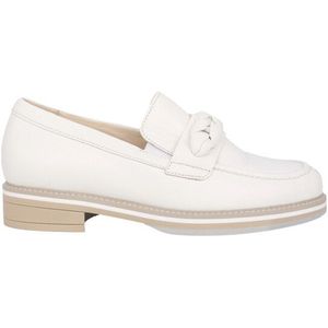 Gabor - Loafers - Wit - Leer - Elastische Sluiting