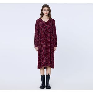 Retro-stijl losse shirt-jurk