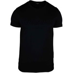 Balmain - T-shirt - Zwart - Oversized - Korte Mouwen - 100% Katoen