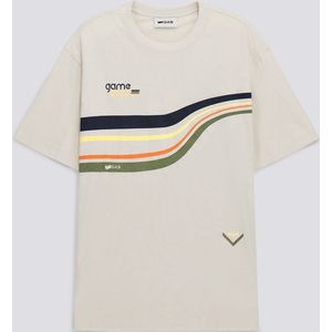 Heren-T-shirt zilverwit DHARYS"AUTHENTIC