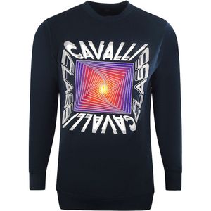 Cavalli Class - Boxontwerp - Sweatshirt - Marineblauw