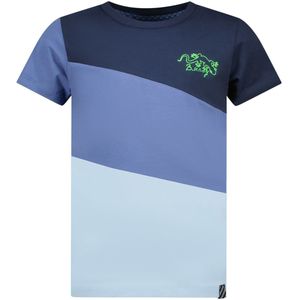B.Nosy Jongens t-shirt colorblock gecko navy
