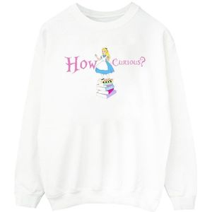 Li-cense Disney heren alice in wonderland hoe nieuwsgierig sweatshirt
