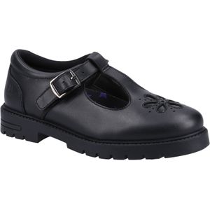 Hush Puppies - Fiona JNR - Leren Schoenen - Zwart