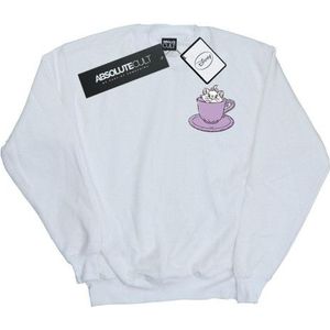 Li-cense Disney dames aristocats marie in cup borstprint sweatshirt