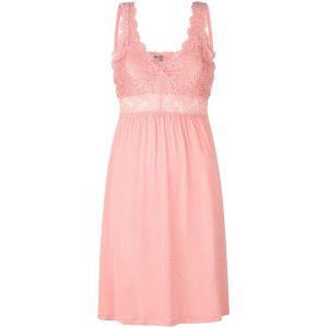 By Louise - Slipdress - Nachthemd - Zwart - Met Kant