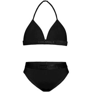 Muchachomalo Meisjes triangle top bikini effen