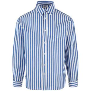 Urban Classics Heren gestreept zomer overhemd
