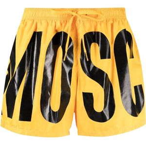 Moschino - Korte Zwemshort - Zwart - Vetgedrukte Logo