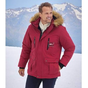 Atlas For Men Waterafstotende parka met capuchon van imitatiebont voor heren