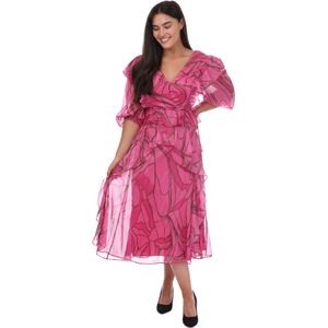 Ted Baker - Victoir - Pinafore Jurk - Roze - Met Ruches