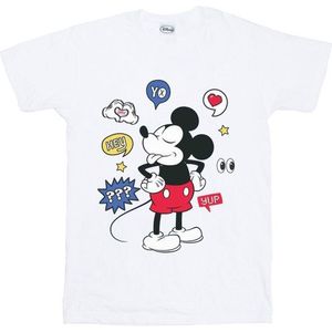 Li-cense Disney dames mickey mouse tong uit katoenen vriend t-shirt