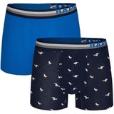Happy Shorts 2-pack boxershorts heren zeemeeuw