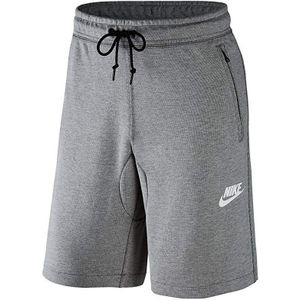 Nike - Heren Fleece Shorts - Grijs - Met Zakken Met Rits