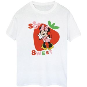 Li-cense Disney dames minnie mouse so sweet strawberry katoenen vriendje t-shirt