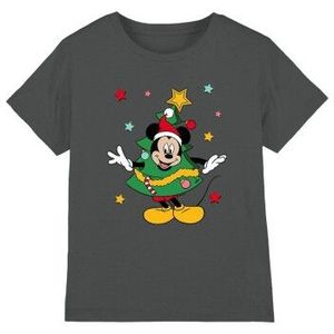 Disney Kinderen/kinderen mickey mouse kerstboom t-shirt