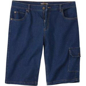 Atlas For Men Heren denim stretch cargo shorts