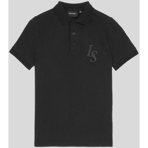 Lyle & Scott - L&S Monogram Poloshirt - Zwart - Jongens