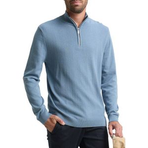 Tom Tailor - 1048722 - Pullover - Katoen - Casual Heren - Gebreide Visgraat Structuur