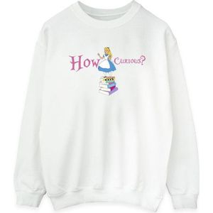 Li-cense Disney dames alice in wonderland hoe nieuwsgierig sweatshirt