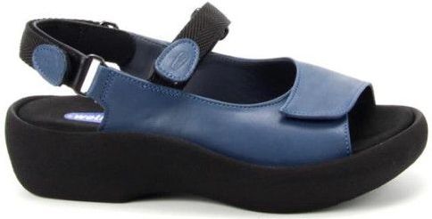 Wolky - Jewel 03204 Sandalen - Zwart - Leer - Klittenbandsluiting