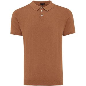 Tresanti Trevor | pullover short sleeve cotton/cashmere | brown
